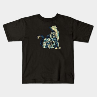 starry  night Kids T-Shirt